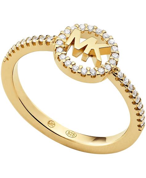 michael kors ring knoten silber|michael kors sterling silver ring.